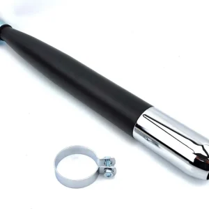 Originální Výfuk černý chrom 60mm 28mm 560mm pro Kreidler Flory MF, Hercules Prima M, KTM, DKW, Rixe