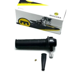 Plynová rukojeť Magura, kompletní s gumou rukojeti, černá, 120 mm, pro Zündapp KS, Kreidler, Hercules K, KX, MK, Puch, KTM, DKW, KKR, Mokick Trendový