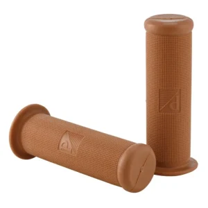 Gripy signálně hnědé 24/24mm pro Vespa 50/N/L/R/SS/90/SS/125 PV/VNA/VNB1-2/GT/150 GL/Super/Sprint/180 SS -1968, PX80-200/?PE/?Lusso/?´98/?MY Prémiový