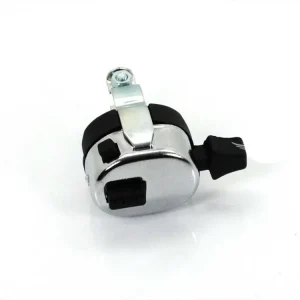 Plastové pouzdro spínače, matně černé, s chromovanou montážní objímkou, pro Zündapp, Kreidler, Hercules, Puch, DKW, KTM, Rixe, Sachs, Simson Nakupujte Hned