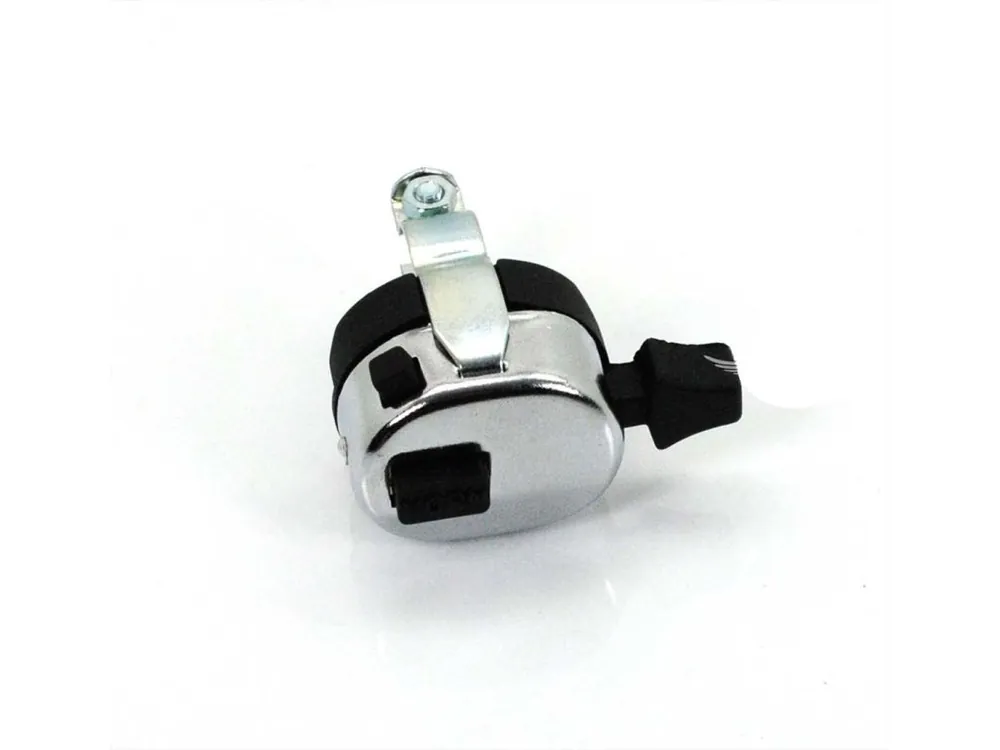 Plastové pouzdro spínače, matně černé, s chromovanou montážní objímkou, pro Zündapp, Kreidler, Hercules, Puch, DKW, KTM, Rixe, Sachs, Simson Nakupujte Hned