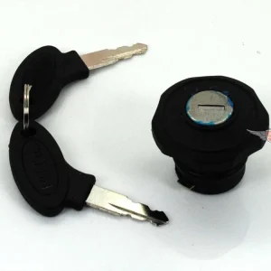 Uzamykatelné víčko nádrže 30 mm černé se 2 klíči pro Peugeot 101, 102, 103, 104 Hromadná Objednávka