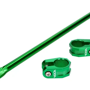 Držák řídítek s výztuhou řídítek VOCA Racing CNC zelená Autentický