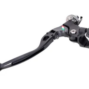 Zlevněný Domino Racing ovladač spojky pro řídítka 22 mm, levý, černý, 30 mm, se sklopnou páčkou pro lanko spojky