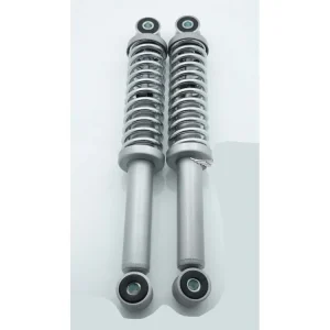 Sada tlumičů šedá, 290 mm, pouzdra 8 mm, pružina 6 mm pro Puch MV, MS, VS, VZ, M, Zündapp Bergsteiger M 25, 50 Typ 434, Hercules, Puch, Miele, DKW, KTM, Rixe, Kreidler Rychlé Dodání