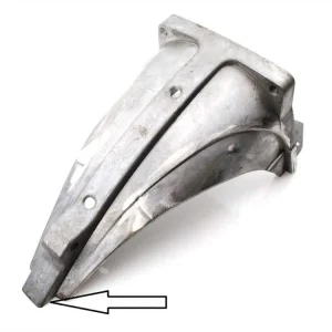 Sezónní Sleva Koncový díl rámu z litého hliníku, krátký, pro Zündapp GTS 50, C 50 Sport, KS Cross, Super Sport