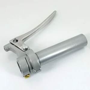 Plynová rukojeť kovová stříbrná 22mm 100mm pro Zündapp, Kreidler, Hercules, Puch, KTM, DKW, Miele, Rixe, NSU, Gritzner, Bauer moped, moped Vysoce Kvalitní