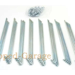 Chromované dráty 177 mm s niplem pro Yamaha, DT 50 MX Limitovaná Edice