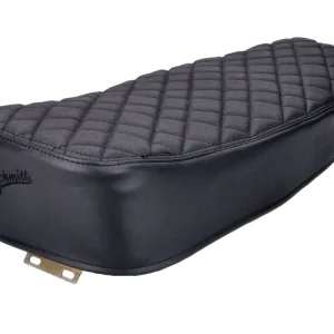 Sada sedla Schmitt Raute, prošívané, černá / černá pro Simson S50, S51, S70 Luxusní