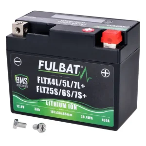 Přímo Od Výrobce Baterie Fulbat FLTX4L/5L/7L+ - FLTZ5S/6S/7S+ Lithiová LiFePO4 12 V 3 Ah 180 A