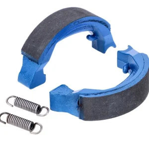 Sada brzdových paken Polini Sport 80x18 mm včetně pružin pro bubnovou brzdu, v modré barvě, pro Honda Camino, Peugeot 103, 104, Puch Maxi (drátěné kolo), MV50X, X30, X50 Vrácení Zdarma