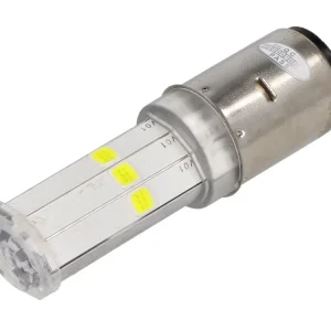 Moderní Žárovka 12V 35/35W (10W LED) BA20D duhová