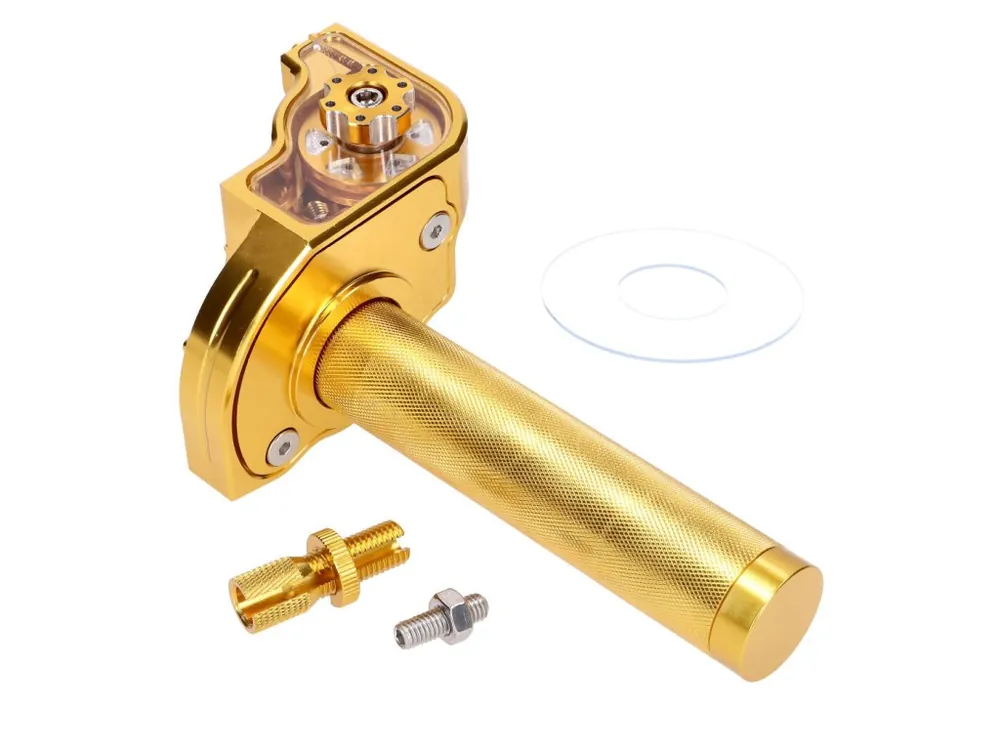 Výprodej Rychlopal žlutý CNC pro řídítka 22 mm pro Moped, Moped