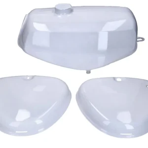 B-zboží palivová nádrž a sada bočních krytů v bílé barvě pro Simson S50, S51, S70 Celosvětová Doprava