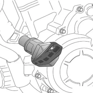 Pádové protektory rámu PUIG R12 1857N černý s šedou gumou Objednat Nyní