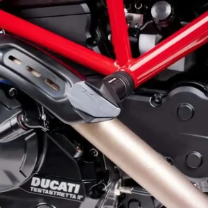 Pádové protektory rámu PUIG R12 6557N černý s šedou gumou Nejprodávanější