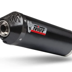 Nakupujte Hned Výfuk kompletní 2x1 MIVV OVAL Y.061.LVC Víčko z černé oceli\\/karbonu