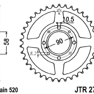 Top Prodej Řetězová rozeta JTR 279-41 41 zubů, 520