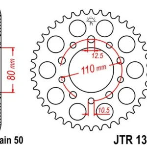 Řetězová rozeta JT JTR 1334-42 42 zubů, 530 Ihned K Objednání