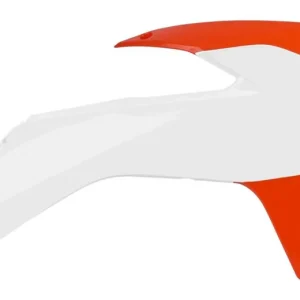 Aktuální Spoilery chladiče POLISPORT 8417400001 (pár) bílo\\/oranžová KTM