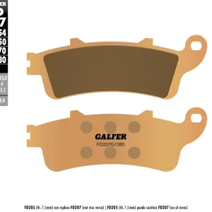 GALFER brzdové destičky KH281 / KH261 sintrované barva zlatá skútr Časově Omezené