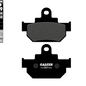 Originální GALFER brzdové destičky KH106 polokovové (tloušťka 7mm)