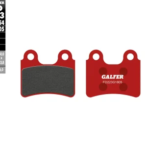 GALFER brzdové destičky KH303 TRIAL speciální směs barva červená Exkluzivní