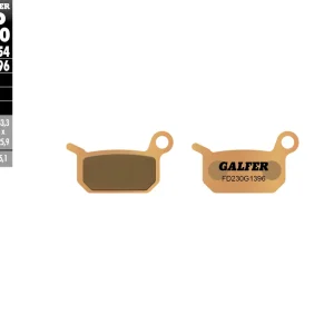 Sleva GALFER brzdové destičky KH325 sintrované barva zlatá OFF ROAD KTM SX50/65 zadní