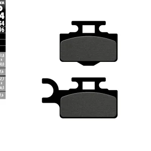 GALFER brzdové destičky KH302 polokovové (KX65 přední) Cenový Hit