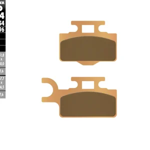 GALFER brzdové destičky KH302 sintrované barva zlatá OFF ROAD (KX65 přední) Objednat Nyní