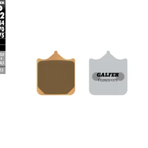 GALFER brzdové destičky KH322/4 sintrované barva zlatá sport Hit Sezóny