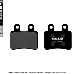 Ověřený GALFER brzdové destičky KH350 polokovové SCOOTER