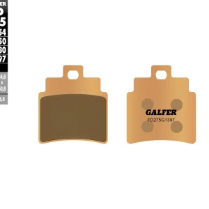 Ruční Výroba GALFER brzdové destičky KH355 sintrované barva zlatá