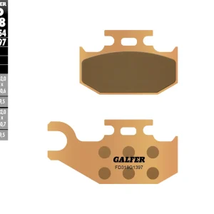 Výprodej GALFER brzdové destičky KH317/414 sintrované barva zlatá ATV BOMBARDIER, CAN-AM, SUZUKI