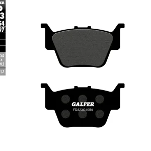Sezónní Sleva GALFER brzdové destičky KH373 polokovové levá zadní HONDA TRX 420 09-19, TRX 450 04-09, TRX 500 14-19, TRX 650 RINCON 03-05, TRX 680 RUBICON 06-14