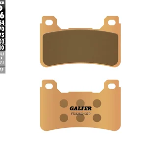 GALFER brzdové destičky KH390 sintrované barva zlatá STREET přední (HONDA CBR 600RR 05-16, CBR 1000RR 04-16, VFR 800F 14-18, VFR 800X 15-17, CB 1000/1100) Jen Po Omezenou Doba