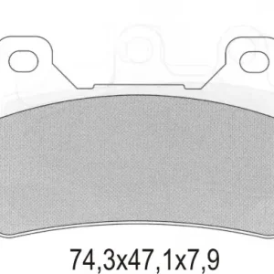 Cenová Bomba GALFER brzdové destičky KH390 polokovové HONDA CBR 600/1000RR přední