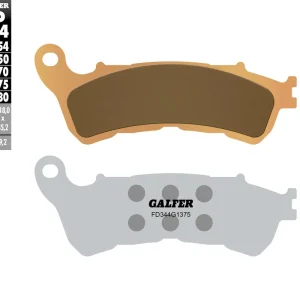 GALFER brzdové destičky KH388 sintrované barva zlatá sport, přední HONDA CBF/CB/DN-01/GL 1800/NC 700/XL 1000V/XL 700V/VFR 800, 1200/VT 1300/ST 1300 08- Zlevněný
