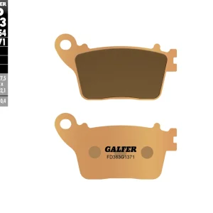 Značkový GALFER brzdové destičky KH436 sintrované barva zlatá STREET zadní