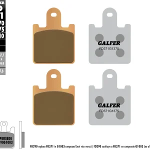 Nejlepší Cena GALFER brzdové destičky KH417/4 sintrované barva zlatá sport