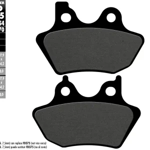 GALFER brzdové destičky KH400 polokovové HARLEY DAVIDSON Exkluzivní