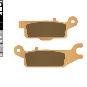 GALFER brzdové destičky KH443 sintrované barva zlatá ATV YAMAHA YFM 550/700 levý přední Must-Have