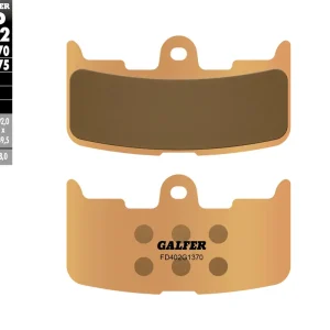 Celosvětová Doprava GALFER brzdové destičky KH345 sintrované barva zlatá STREET