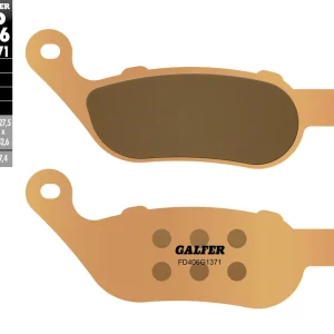 GALFER brzdové destičky KH458 sintrované barva zlatá STREET HARLEY DAVIDSON Výprodej