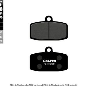 Levný GALFER brzdové destičky KH612 polokovové (tloušťka 7,3mm)
