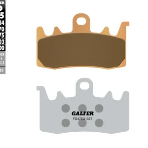 Ruční Výroba GALFER brzdové destičky KH630 sintrované barva zlatá sport