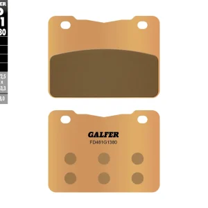 Tovární Cena GALFER brzdové destičky KH627 sintrované barva zlatá SYM 250/400/600