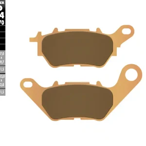 Hit Sezóny GALFER brzdové destičky KH662 sintrované barva zlatá STREET YAMAHA YZF-R25 15-20, YZF-R3 15-25, MT-03 16-25, MT-25 16-20 zadní