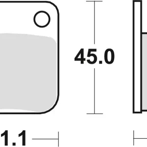 Vysoce Kvalitní TRW ZF brzdové destičky KH54 sintrované OFFROAD HONDA CG 125 04-08, CRF 150 03-16, KAWASAKI KX 65 00-, KLX 125 10-13, SUZUKI DR 125 91-00, DR 200 15-, přední