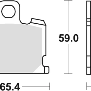 Kup Teď TRW ZF brzdové destičky KH70 organické YAMAHA XJ 550 81-82, XJ 750 82-85, XV 1000 83-85, XS 1100 81-82 přední